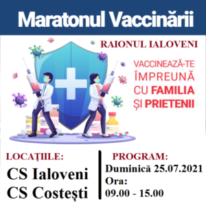 Maratonul Vacinării împotriva Covid-19 organizat în raionul Ialoveni