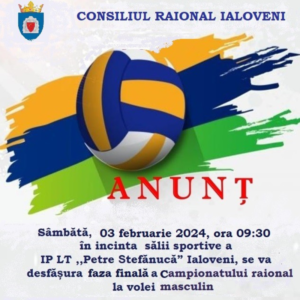 Consiliul Raional Ialoveni organizează și desfășoară Campionatul raional la volei, seniori