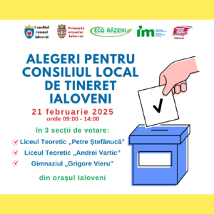 La 21 februarie, în orașul Ialoveni vor fi organizate alegeri pentru reconstituirea Consiliului Local de Tineret