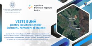Veste bună pentru locuitorii din Suruceni, Nimoreni și Malcoci!