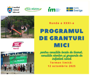 Tinerii din raionul Ialoveni sunt îndemnați să aplice la runda XXXI – a de granturi