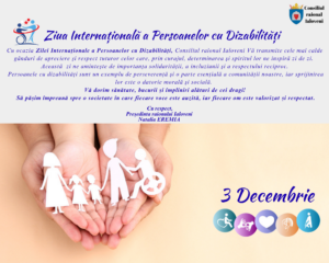 𝗠𝗲𝘀𝗮𝗷𝘂𝗹 𝗽𝗿𝗲𝘀̦𝗲𝗱𝗶𝗻𝘁𝗲𝗶 𝗿𝗮𝗶𝗼𝗻𝘂𝗹𝘂𝗶 𝗜𝗮𝗹𝗼𝘃𝗲𝗻𝗶 𝗱𝗲𝗱𝗶𝗰𝗮𝘁 𝗭𝗶𝗹𝗲𝗶 𝗜𝗻𝘁𝗲𝗿𝗻𝗮𝘁̦𝗶𝗼𝗻𝗮𝗹𝗲 𝗮 𝗣𝗲𝗿𝘀𝗼𝗮𝗻𝗲𝗹𝗼𝗿 𝗰𝘂 𝗗𝗶𝘇𝗮𝗯𝗶𝗹𝗶𝘁𝗮̆𝘁̦𝗶