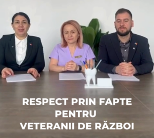 Veste bună pentru veteranii de război și victimele represiunilor politice din raionul Ialoveni! Vor beneficia de servicii stomatologice și protezare dentară gratuită