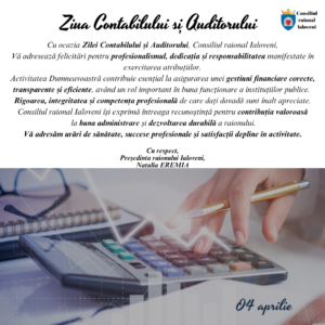 𝗠𝗲𝘀𝗮𝗷𝘂𝗹 𝗣𝗿𝗲𝘀̦𝗲𝗱𝗶𝗻𝘁𝗲𝗶 𝗿𝗮𝗶𝗼𝗻𝘂𝗹𝘂𝗶 𝗜𝗮𝗹𝗼𝘃𝗲𝗻𝗶 𝗰𝘂 𝗽𝗿𝗶𝗹𝗲𝗷𝘂𝗹 𝗭𝗶𝗹𝗲𝗶 𝗖𝗼𝗻𝘁𝗮𝗯𝗶𝗹𝘂𝗹𝘂𝗶 𝘀̦𝗶 𝗔𝘂𝗱𝗶𝘁𝗼𝗿𝘂𝗹𝘂𝗶
