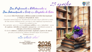 𝗠𝗲𝘀𝗮𝗷𝘂𝗹 𝗣𝗿𝗲𝘀̦𝗲𝗱𝗶𝗻𝘁𝗲𝗶 𝗿𝗮𝗶𝗼𝗻𝘂𝗹𝘂𝗶 𝗜𝗮𝗹𝗼𝘃𝗲𝗻𝗶 𝗰𝘂 𝗽𝗿𝗶𝗹𝗲𝗷𝘂𝗹 𝗭𝗶𝗹𝗲𝗶  𝗣𝗿𝗼𝗳𝗲𝘀𝗶𝗼𝗻𝗮𝗹𝗲 𝗮 𝗕𝗶𝗯𝗹𝗶𝗼𝘁𝗲𝗰𝗮𝗿𝘂𝗹𝘂𝗶 𝘀̦𝗶 𝗮𝗹 𝗭𝗶𝗹𝗲𝗶 𝗜𝗻𝘁𝗲𝗿𝗻𝗮𝘁̦𝗶𝗼𝗻𝗮𝗹𝗲  𝗮 𝗖𝗮̆𝗿𝘁̦𝗶𝗶 𝘀̦𝗶 𝗮 𝗗𝗿𝗲𝗽𝘁𝘂𝗹𝘂𝗶 𝗱𝗲 𝗔𝘂𝘁𝗼𝗿