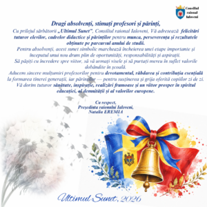 𝗠𝗲𝘀𝗮𝗷 𝗱𝗲 𝗳𝗲𝗹𝗶𝗰𝗶𝘁𝗮𝗿𝗲 𝗮 𝗣𝗿𝗲𝘀̦𝗲𝗱𝗶𝗻𝘁𝗲𝗶 𝗿𝗮𝗶𝗼𝗻𝘂𝗹𝘂𝗶 𝗜𝗮𝗹𝗼𝘃𝗲𝗻𝗶 𝗰𝘂 𝗽𝗿𝗶𝗹𝗲𝗷𝘂𝗹 𝘀𝗮𝗿𝗯𝗮̆𝘁𝗼𝗿𝗶𝗶 𝗨𝗹𝘁𝗶𝗺𝘂𝗹 𝗦𝘂𝗻𝗲𝘁