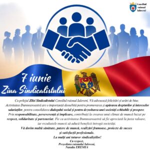𝗠𝗲𝘀𝗮𝗷𝘂𝗹 𝗱𝗲 𝗳𝗲𝗹𝗶𝗰𝗶𝘁𝗮𝗿𝗲 𝗮 𝗣𝗿𝗲𝘀̦𝗲𝗱𝗶𝗻𝘁𝗲𝗶 𝗿𝗮𝗶𝗼𝗻𝘂𝗹𝘂𝗶 𝗜𝗮𝗹𝗼𝘃𝗲𝗻𝗶 𝗰𝘂 𝗽𝗿𝗶𝗹𝗲𝗷𝘂𝗹 𝗭𝗶𝗹𝗲𝗶 𝗦𝗶𝗻𝗱𝗶𝗰𝗮𝗹𝗶𝘀𝘁𝘂𝗹𝘂𝗶