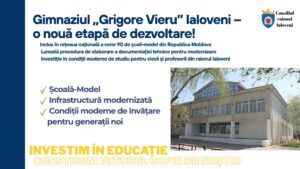 Un nou pas pentru modernizarea educației în Ialoveni: Gimnaziul „Grigore Vieru” inclus în rețeaua școlilor-model din Republica Moldova