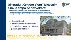 Un nou pas pentru modernizarea educației în Ialoveni: Gimnaziul „Grigore Vieru” inclus în rețeaua școlilor-model din Republica Moldova