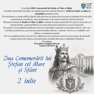 Ștefan cel Mare și Sfânt, comemorat de Consiliul raional Ialoveni la 522 de ani de la trecerea în eternitate