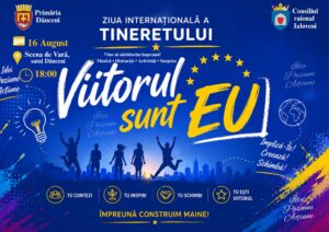 Muzică, dans și multă energie! Consiliul raional Ialoveni invită tinerii să sărbătorească împreună Ziua Internațională a Tineretului