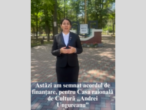 Consiliul raional Ialoveni a semnat Acordul de finanțare cu Primăria Municipiului Cluj-Napoca pentru reabilitarea Casei raionale de Cultură „Andrei Ungureanu”